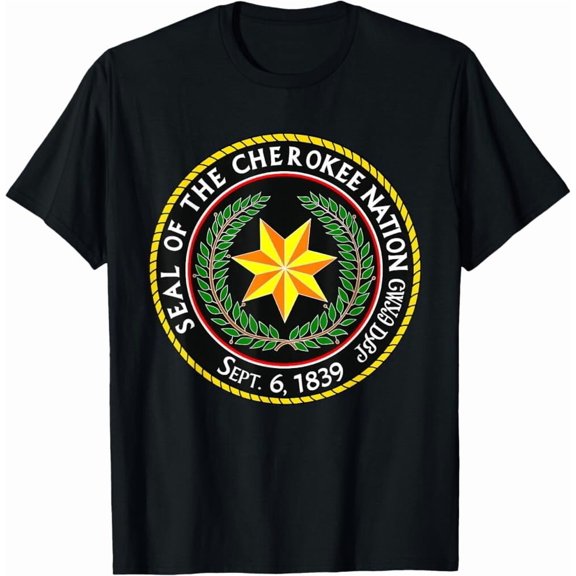 Sam Soft The Great Seal Of The Cherokee Nation T-Shirt, Unisex US size All Size S-5XL