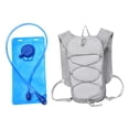 thumbnail image 2 of Chaleco de hidratación para correr, , versátil, con bolsillo, mochila de hidratación para maratón, escalada, ciclismo, senderismo y rutas de Gris, 2 of 9
