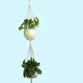 thumbnail image 1 of Handmade Plant Hanging Basket Knitted Rope Net Bag for Flower Pot (Net Only), 1 of 8