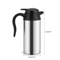 thumbnail image 4 of Peahefy 12V 750ml Stainless Steel Electric Car Kettle Heating Cup Coffee Mug Travel Water Bottle ,Car Electric Bottle, Car Heating Cup, 4 of 6