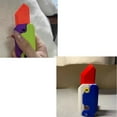 thumbnail image 4 of Cuchillo de gravedad con impresión 3D, juguete para aliviar la ansiedad y el estrés, cuchillo portátil de plástico, juguete sensorial para adultos, verde y rosa, 4 of 9