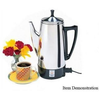 WalterDrake 12 Cup Presto 02811 Stainless Steel Coffee Maker, CHROME