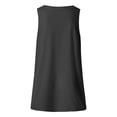 thumbnail image 4 of Fshinging Tank Tops for Women Casual Heart Graphic Summer Sleeveless V Neck Plus Size Outfits Black L, 4 of 4