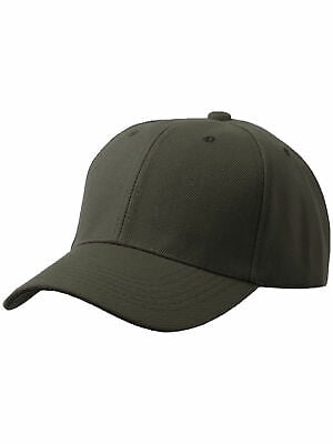 D&I Basic Baseball Cap Adjustable Closure Curved Visor Hat-3P Black Charcoal Dark Brown