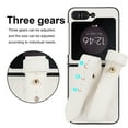 thumbnail image 4 of ELEHOLD Case for Samsung Galaxy Z Flip 6,Cute Luxury Soft Premium Leather Shockproof with Wrist strap Ultra Thin Protection Cover for Women Girl for Galaxy Z Flip 6,White, 4 of 7