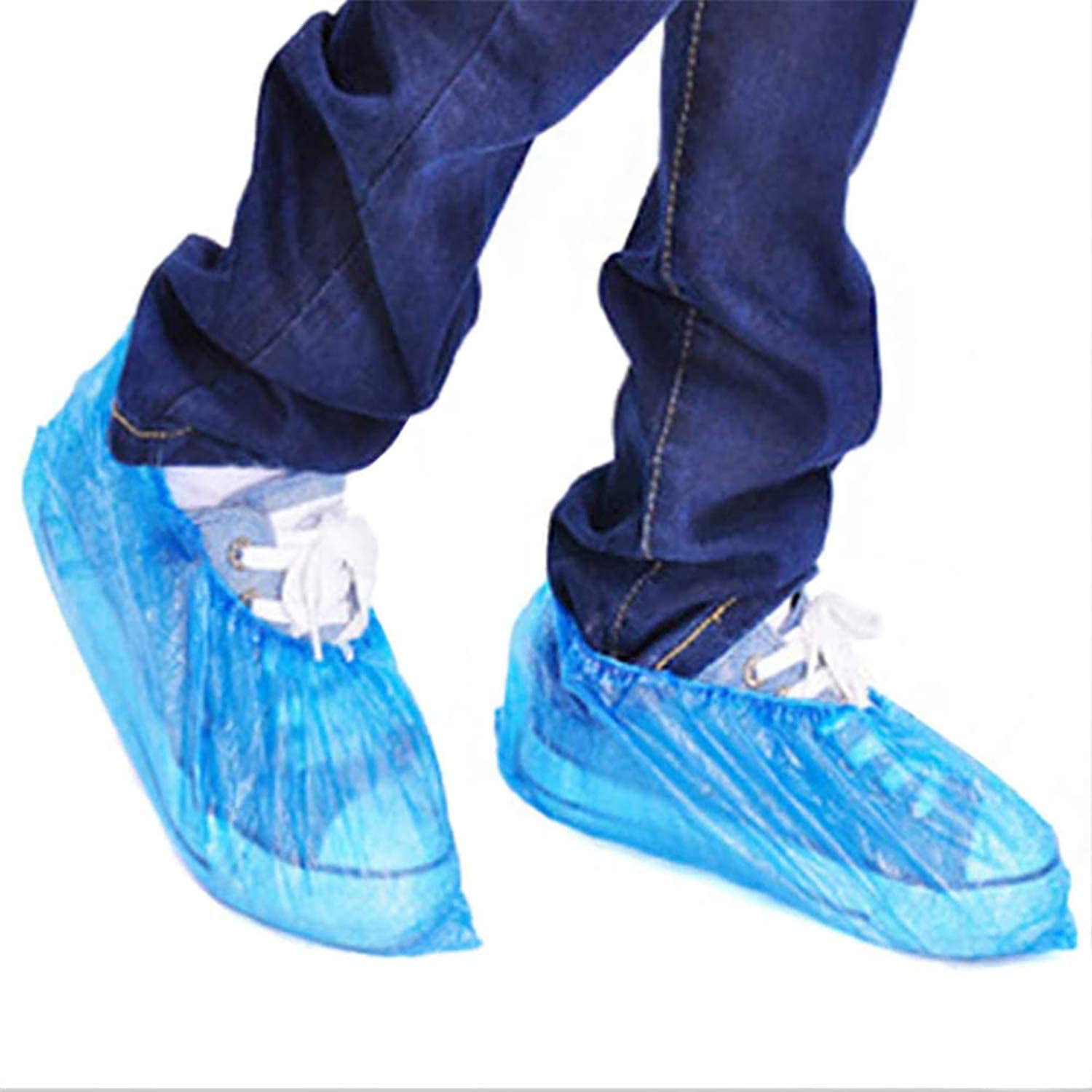 Details about   500 PCS Medical Waterproof Boot Covers Plastic Disposable Shoe Covers Overshoe Z 
