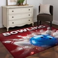 thumbnail image 4 of Bowing Area Rug 3x5 Washable Rug Non Slip Modern Sports Artwork Red Blue Large Area Rug Indoor Floor Carpet for Entryway Bedroom Kitchen Living Room Home Office Dining Room Nursery, 4 of 8