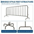 thumbnail image 2 of Accreate Interlocking Steel Barricade – Heavy-Duty Metal Barrier with Rust-Proof Powder Coat, Removable Bridge Feet & Tool-Free Assembly for Outdoor Event Crowd Control, Marathon & Construction, 2 of 7