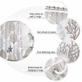 thumbnail image 6 of Gray Shell Coral Waterproof Fabric Shower Curtain,Coastal Summer Beach Nautical Ocean Waterproof Fabric Shower Curtain for Bathroom Curtains Bathtubs Hotel Shower Curtains with 12 Hooks Small 36x72in, 6 of 8