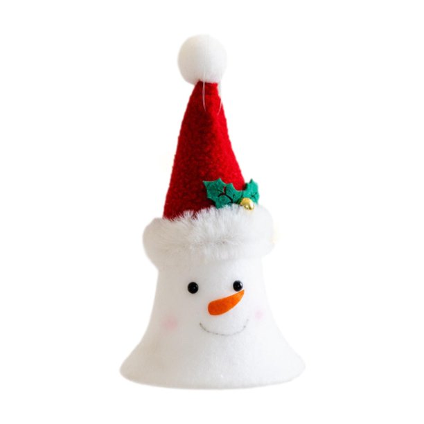 Colgante de campana de muñeca navideña, decoración colgante navideña, dibujos animados, decoración navideña para oficina, estudio, cafetería, patio na Muñeco de nieve