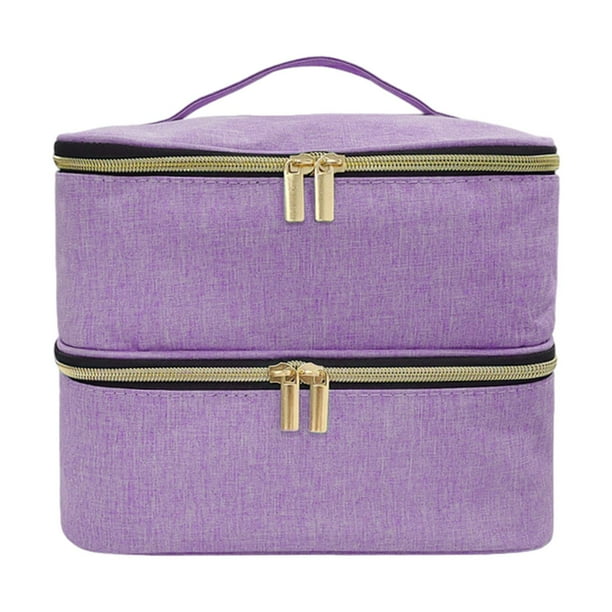 Estuche Organizador de Esmalte de Uñas, Caja de Almacenamiento de Esmalte de Uñas de Gel de Tela Oxford Portátil