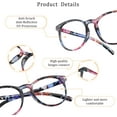 thumbnail image 3 of LifeArt Blue Light Blocking Glasses, Anti Eyestrain, Computer Reading Glasses, Gaming Glasses, TV Glasses for Women Men, Anti Glare (Pinkfloral, No Magnification), 3 of 7