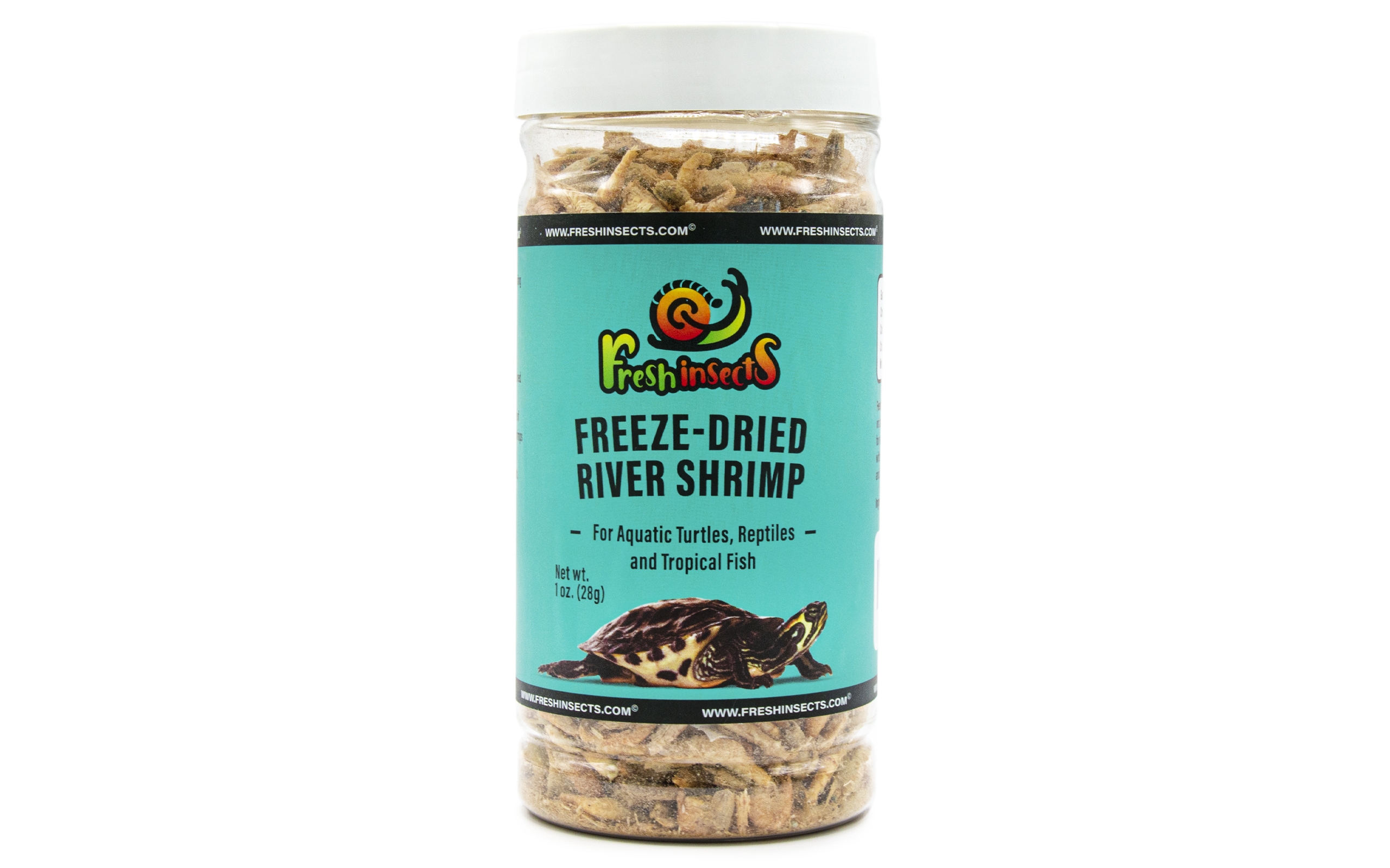 Aquatic Foods Freeze-Dried Red Shrimp – 1/2” To 1-1/4” Pieces, Natural Treat For Tropical Fish & Turtles