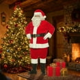thumbnail image 4 of UNDERWRAPS Red Plush Santa Suit - 6 PIECE Plush Santa Costume Christmas Suit Red Santa Claus Costume, Soft Plush Costume Adult with Santa Hat and Boots, 4 of 6
