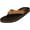 Brown/Tan 3, variant on NORTY Men's Lightweight Flip Flop for Everyday Beach Pool Sandal