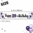 thumbnail image 2 of Happy 29th Birthday Decorations,29th Purple Balloon Large Birthday Hanging Banner Sign,29 Years Old Bday Party Supplies., 2 of 10