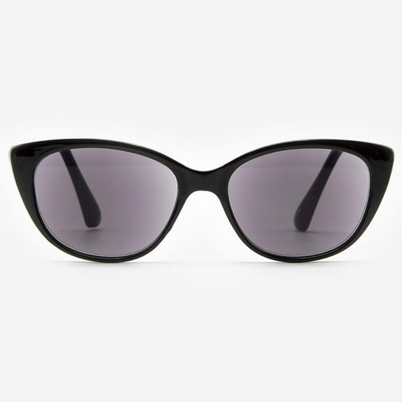 Sunglasses with Readers for Women - Reader Sunglasses - Cat Eye Reading Sun Glasses with Built In Full Readers - Verona by VITENZI in Black 1.50