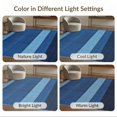 thumbnail image 7 of ODIKA 8'x10' Washable Area Rug Navy Contemporary Throw Tonal Stripe Subtle Framing Detail Solid for Living Room, Under Sectional, Family , Durable, Non-Slip, 7 of 7