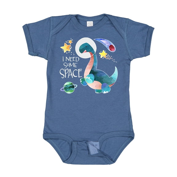 Inktastic I Need Some Space Dinosaur Astronaut with Stars and Planet Boys or Girls Baby Bodysuit