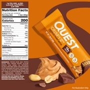 Quest Crispy Protein Bar, Chocolate Peanut Butter, 18g Protein, Gluten Free, 4 Count
