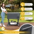thumbnail image 5 of Alvantor 80 QT Rolling Cooler Cart Patio Ice Chest with Shelf,Bottle Opener and & Cap Collector for 48 Hour Cold Drinks, 5 of 13