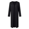 thumbnail image 4 of Jtckarpu Women Floor Length Open Front Drape Cardigan Lightweight Long Sleeve Maxi Duster with Pockets (S-3XL), 4 of 5