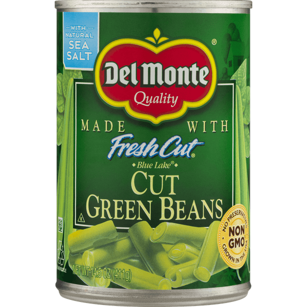 Del Monte Cut Green Beans 14.5 Oz Can - Walmart.com - Walmart.com