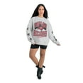 thumbnail image 3 of Women's Gameday Couture  Ash Tampa Bay Buccaneers Resilience Relaxed Rhinestone Pullover Sweatshirt, 3 of 6