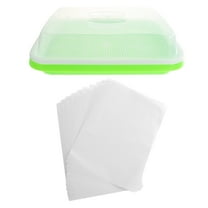 Worgeous MultiUse Microgreens Growing Tray for Gardening Made of Durable Plastic Lightweight Seedlings Starter Tray 11.8 x 9.5 Inches