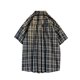 thumbnail image 2 of Camisetas Casuales de Manga Corta de la Solapa de los Hombres Botón Cuadrado Arriba de la Parte Superior, de Gran Tamaño Wicking Ropa Deportiva para Diario, 2 of 4