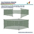 Outdoor Garden Fence Mesh Netting Roll Temporary Fencing for Backyard