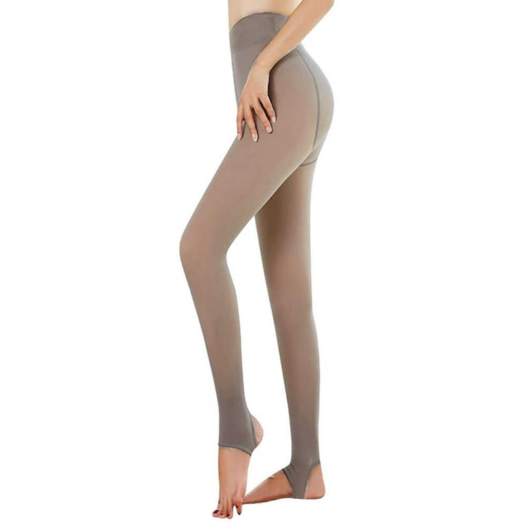 Catinbow Tights for Women Skin Tone Tights Fleece Lined Fake