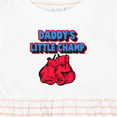 thumbnail image 4 of Inktastic Daddys Little Champ Girls Baby Dress, 4 of 5