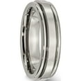 thumbnail image 4 of Titanium Polished 6mm Grooved Edge Band (Size 10) Made In China tb39-10, 4 of 5