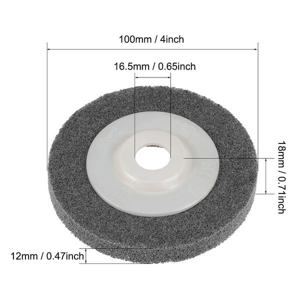 4 inch Nylon Fiber Polishing Wheel Sanding Buffing Disc Abrasive Wheels for Angle Grinders 5 Pcs