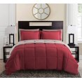 thumbnail image 3 of VCNY Home Lincoln 7-Piece Taupe/Red Solid Reversible Bed in a Bag, King, 3 of 9