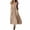 A39-Khaki, variant on Sokhug Womens Maxi Dress Cotton Linen Sleeveless V Neck Twist Front Tiered with Side Pockets Casual Flowy Summer Dress