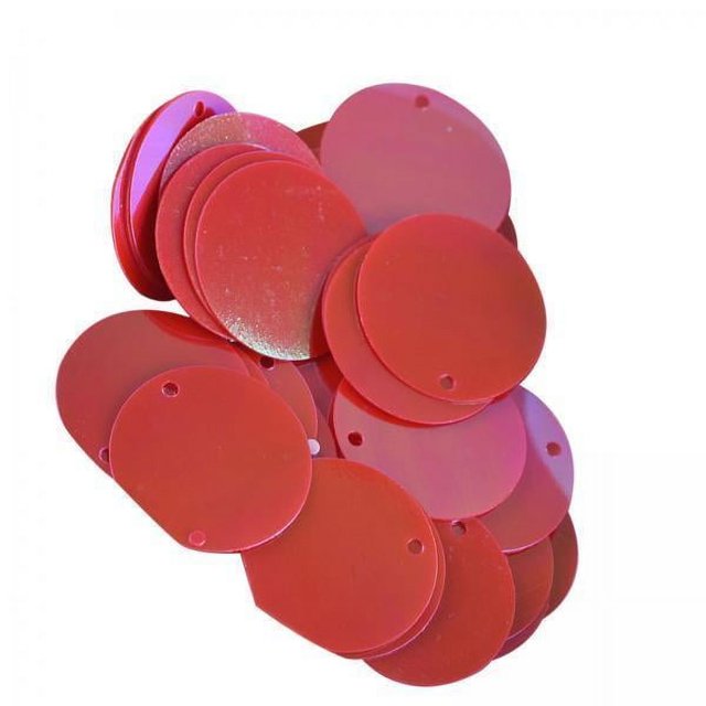 Lentejuelas Sueltas Redondas Planas De 4 X 85 X 20 Mm Para Decoración De Bricolaje, Manualidades De Tejido, Apliques Rojos