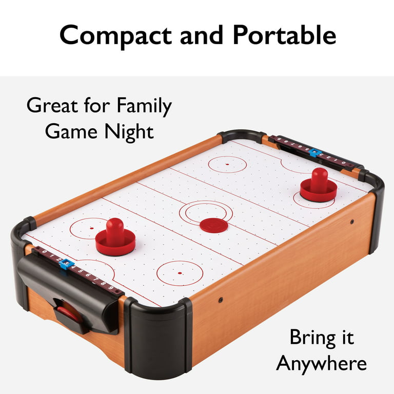 Toy Time 403165AKS Mini Arcade Air Hockey Tabletop Game Battery Operat