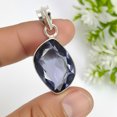 thumbnail image 2 of SATYAVIE JEWELLERY Iolite Gemstone Pendant 925 Sterling Silver – Handmade Blue Gemstone Jewelry for Women, 2 of 6