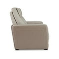 thumbnail image 4 of Signature Design by Ashley Battleville Leather Power Reclining Loveseat in Beige, 4 of 7