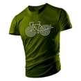 thumbnail image 2 of Camiseta de cuello redondo de gran tamaño para hombre, Camiseta con estampado de bicicleta Simple, camiseta de manga corta de secado rápido para deportes al aire libre, alta calidad, 2 of 4