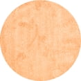 thumbnail image 1 of Ahgly Company Indoor Round Abstract Orange Contemporary Area Rugs, 4' Round, 1 of 1