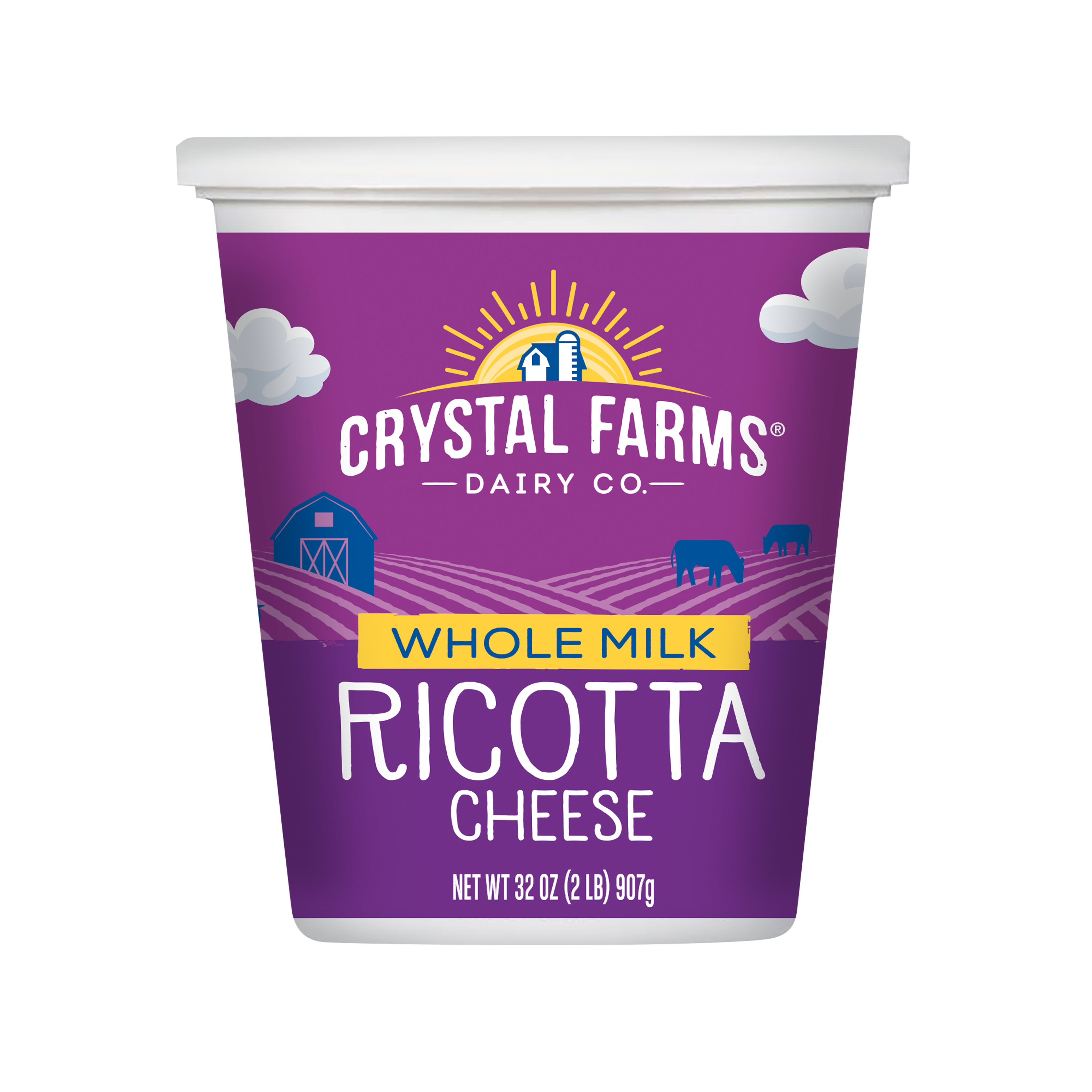 Crystal Farms Whole Milk Ricotta Cheese, 32 oz.