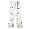 thumbnail image 6 of Cavosen Women's Pajamas Long Sleeve Long Pants with Pocket Button Up 2 Piece Outfit Sets Pants Sleepshirts Nightwear Homewear Lightweight Comfy Sleepwear Fall Winter Clothes, 6 of 7