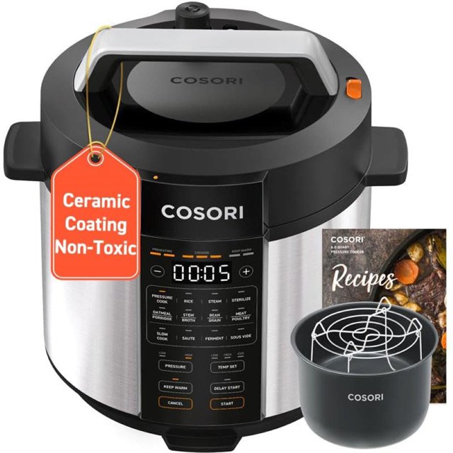 Olla a presión COSORI 6L 9 en 1 1100W de acero inoxidable