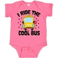 thumbnail image 3 of Inktastic I Ride the Cool Bus with Yellow Bus Boys or Girls Baby Bodysuit, 3 of 5