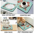 thumbnail image 4 of Washable Rubber Pioneer Dish Drying Mats For Kitchen Counter Home Large Coffee Bar Pad Accessories And Decor For Utensils Stemware (16''x18''), 4 of 6
