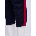 thumbnail image 7 of Haitryli Boys Girls Drawstring Sweatpants Contrasting Stripe Jogger Pants High Waisted Athletic Baggy Trousers Navy Blue Red L, 7 of 7