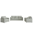 thumbnail image 6 of Euroco Cozy Upholstered Sofa Set Oversized Comfy Cloud Sofa Double Cushion Sofa Group Plush Cushion Sofa Couch for Living Room, Light Grey, 6 of 7